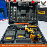 DeWalt 48V Cordless Hammer Drill – 3-in-1 Multifunction Power Tool with Dual Lithium Batteries