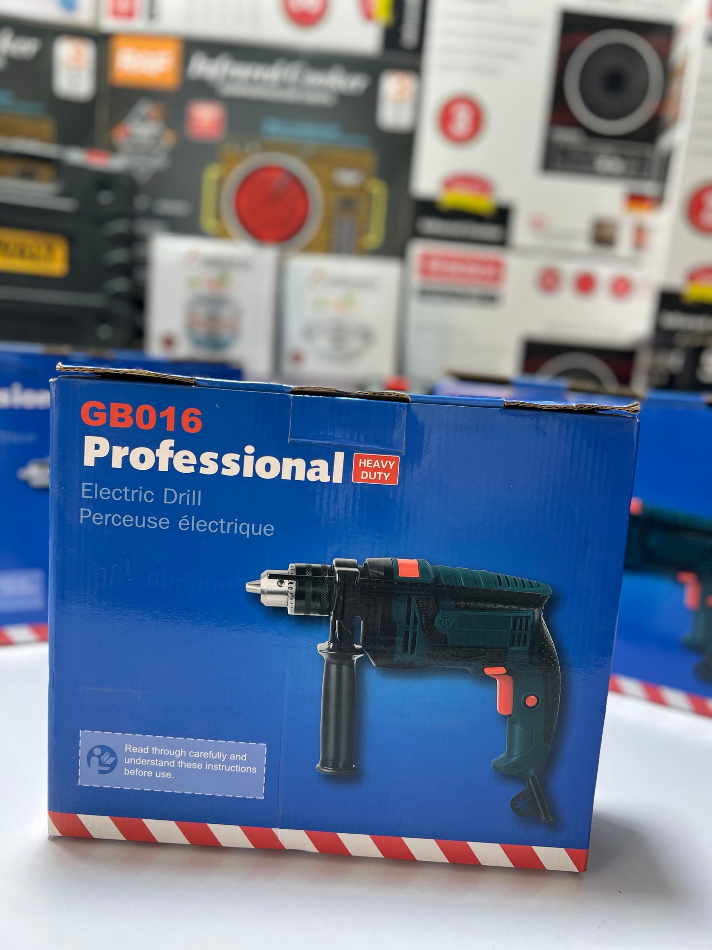 GB016 Professional Heavy Duty Electric Drill – High Performance Power Tool with Side Handle