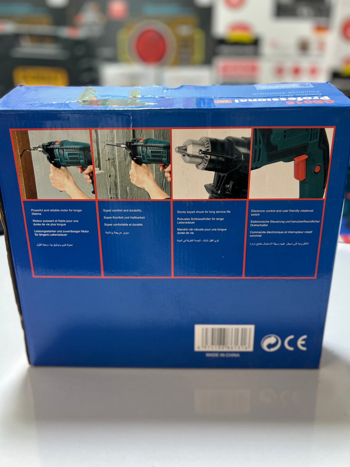 GB016 Professional Heavy Duty Electric Drill – High Performance Power Tool with Side Handle