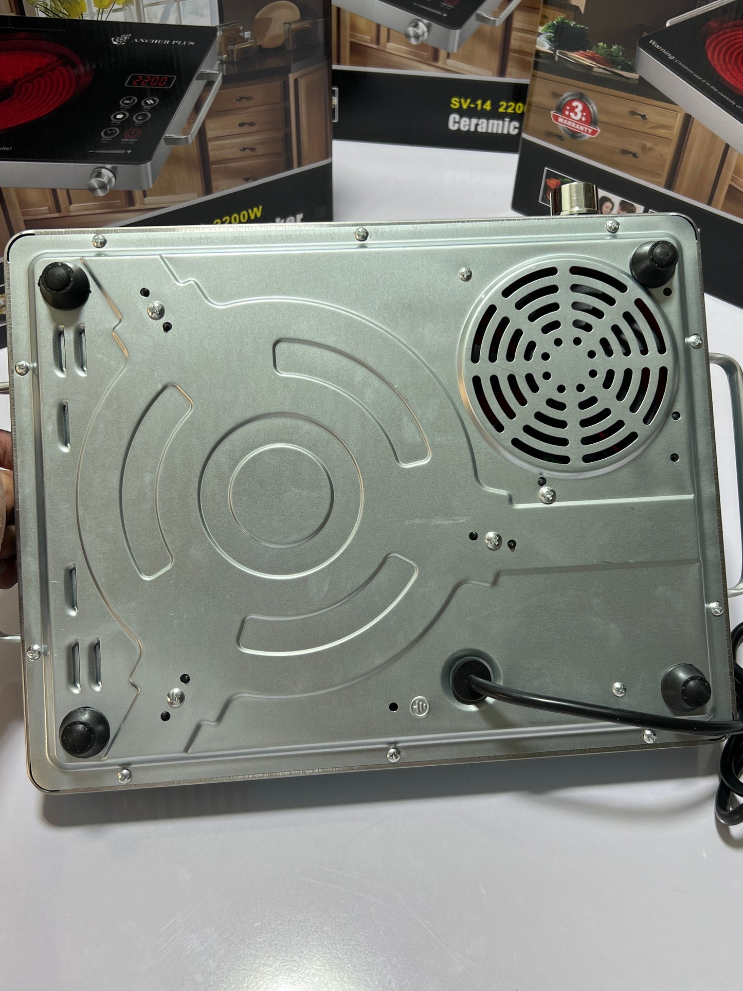 Ancher Plus Infrared Hot Plate – 2200W Electric Stove (German Lot)